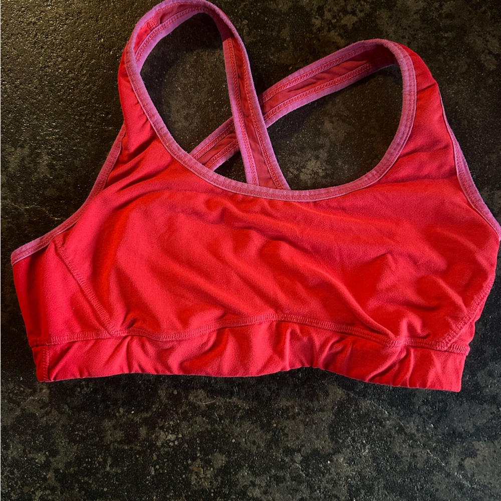 Women's Red Sports Bra